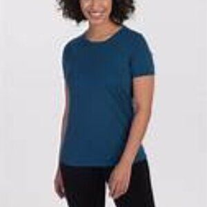Woolx Liza Short Sleeve Shirt - Limited Edition Color Real Teal - EUC